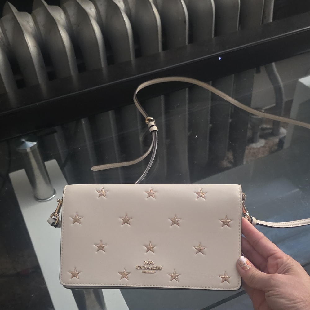 Coach Cream Star Crossbody Bag